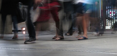 Walking home in Hong Kong