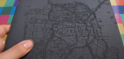 Laser-etched San Francisco notebook